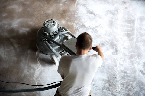 PU poured floor repair 3
