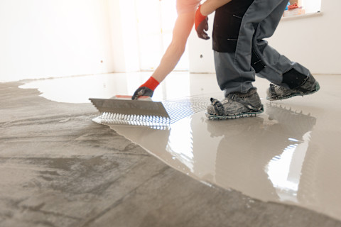 Leveling a floor03