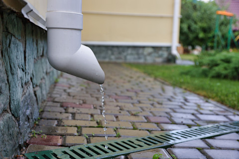 clogged rain gutter03