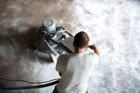 PU poured floor repair 3