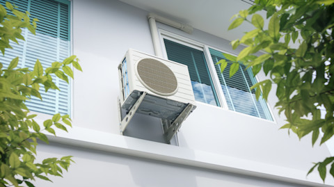 Installing an outdoor air conditioning unit 3