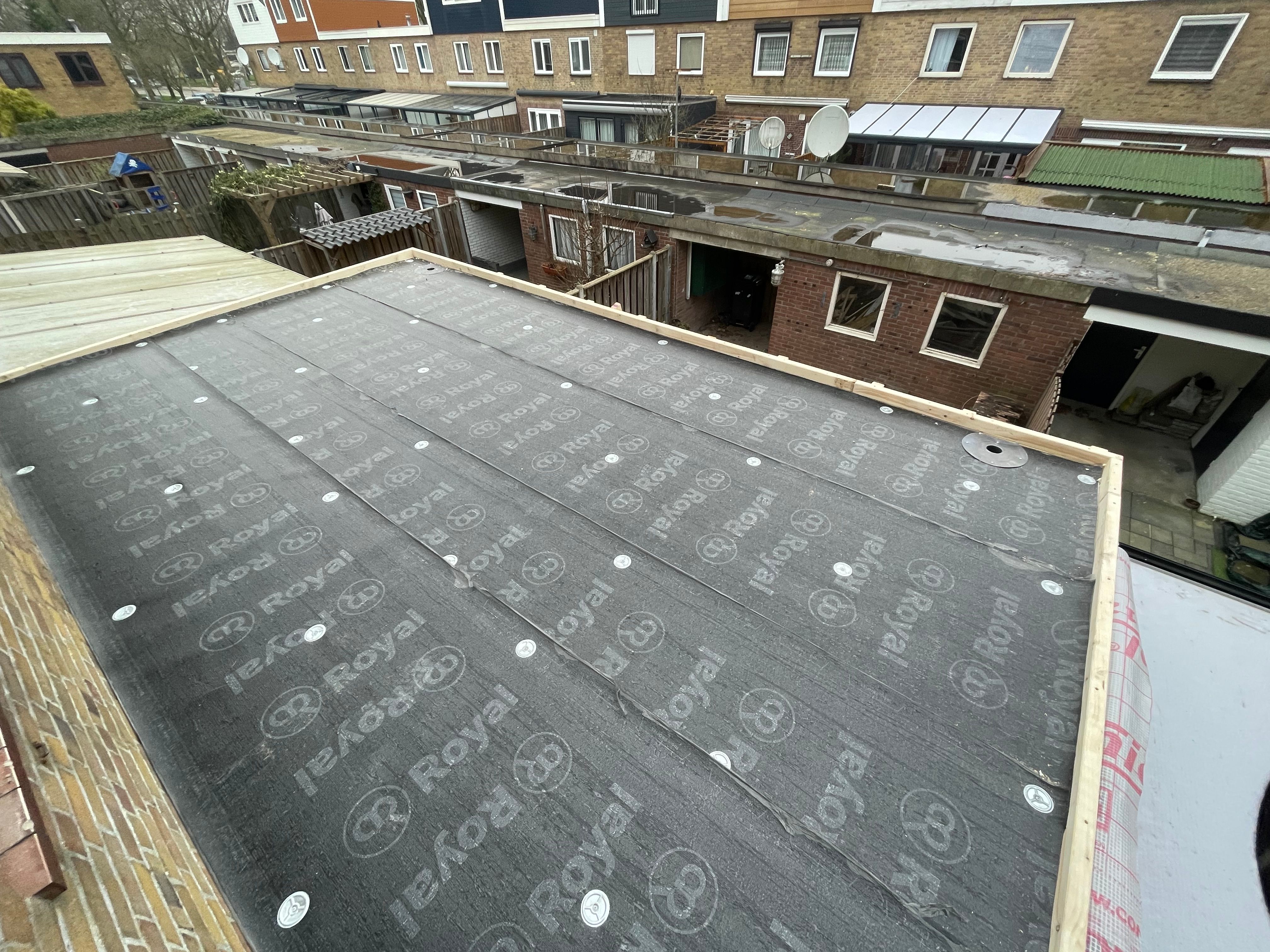 Nieuw plat dak