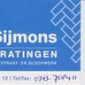 R. Sijmons Bestratingen