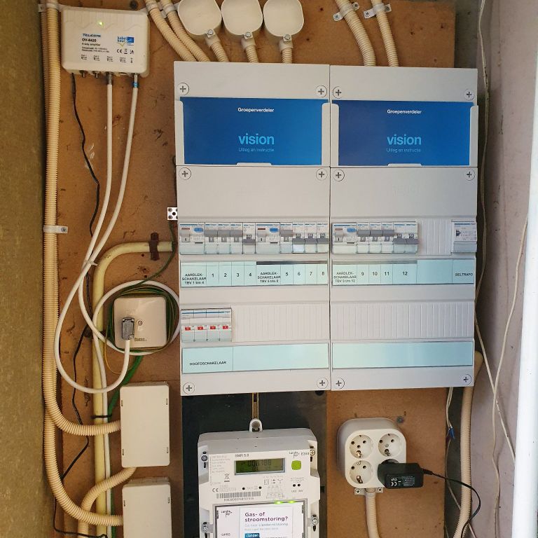 Groepenkast installeren of vervangen: 8 groepen; Groepenkast instal...