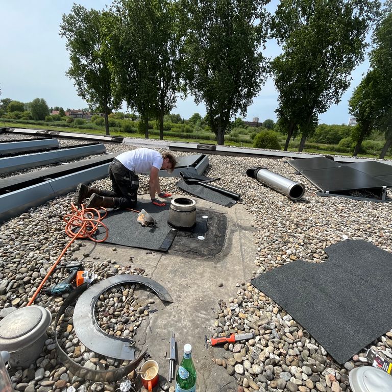 Dakdoorvoer: Bestaand doorvoerkanaal repareren
