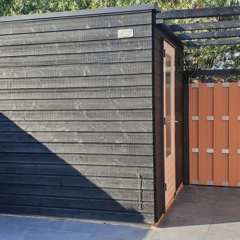Schilderwerk buiten: Schuur of tuinhuis