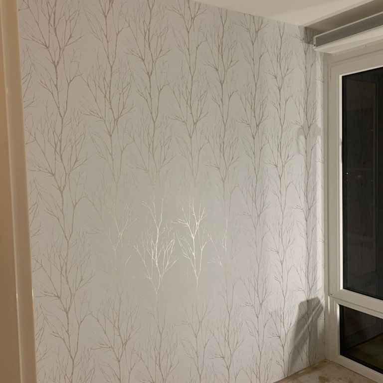 Behangen: 7 m²; Behang aanbrengen
