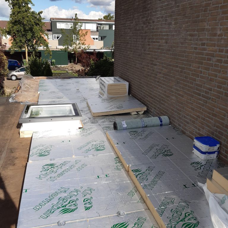 Dakrenovatie: 36 m2; Dakbedekking vervangen; Plat dak