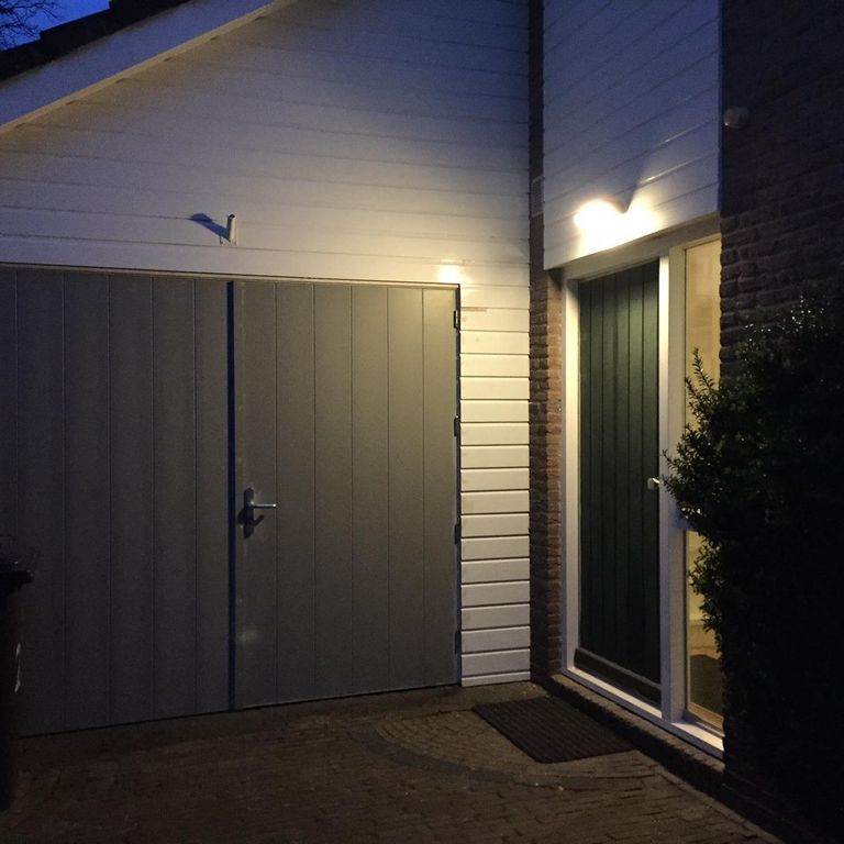 Garagedeur vervangen door twee houten deuren