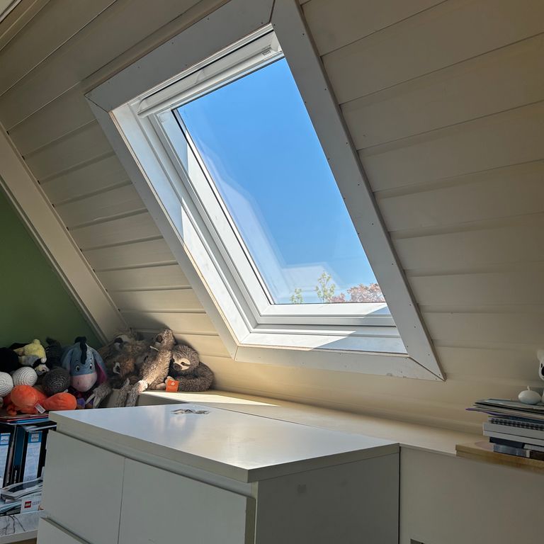 Dakraam of lichtkoepel plaatsen: 1 raam; Dakraam plaatsen