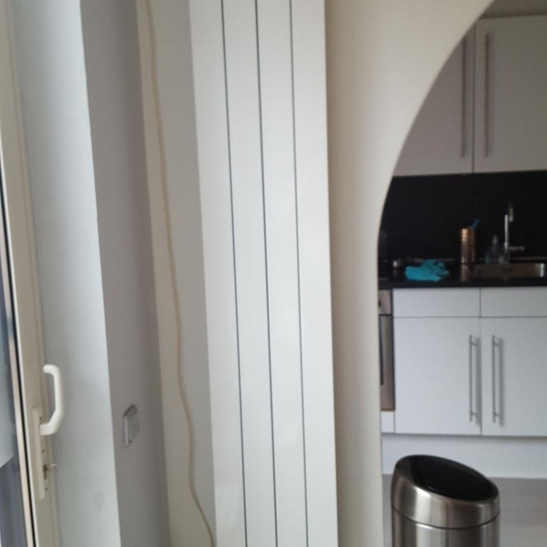 Vervangen van radiator in woon en badkamer