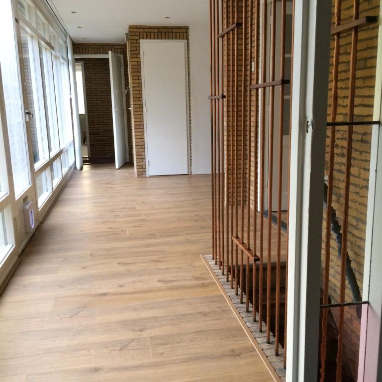 Schilderen plafond en wanden hal op maandag 27 febr