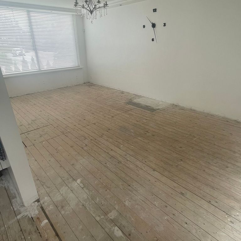 Betonvloer of cementdekvloer aanbrengen: 34 m²; Woonkamer, Gang, Ke...