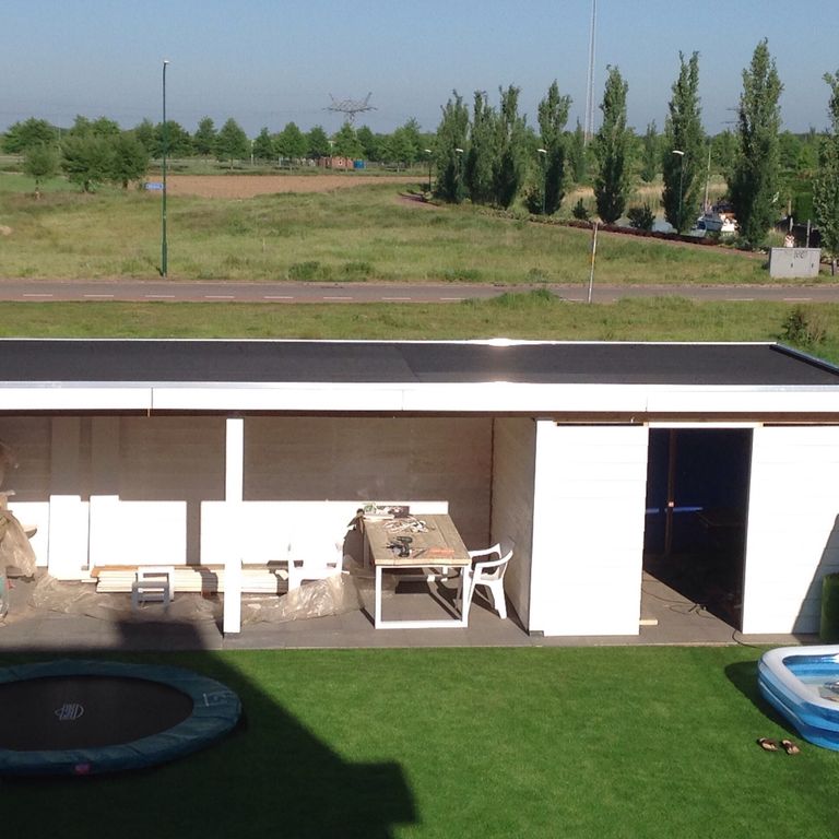 Tuinhuis dakdekken