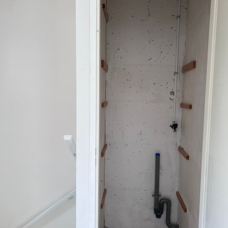 Waterleiding en riolering: Nieuwe leiding aanleggen; Wasmachine