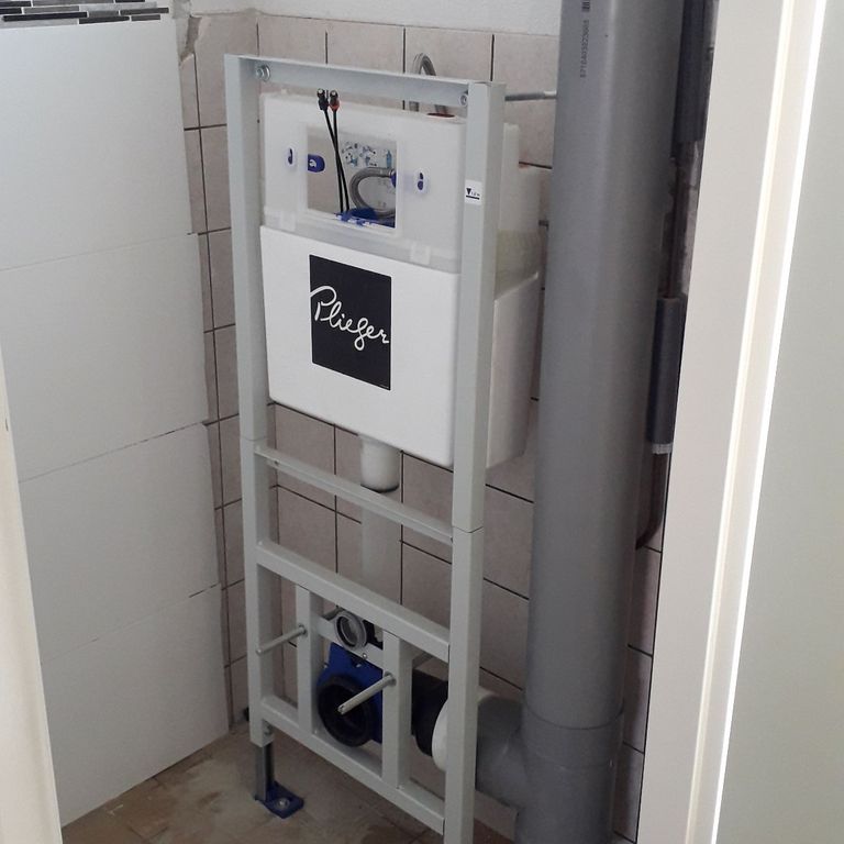 Sanitair plaatsen of vervangen: Toilet; Sanitair plaatsen