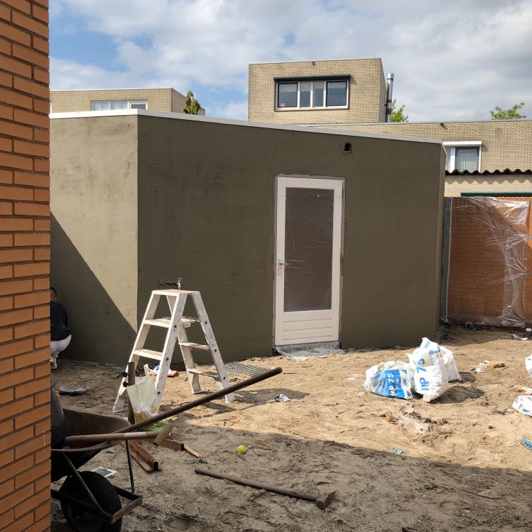 Exterior plastering: 15 m2