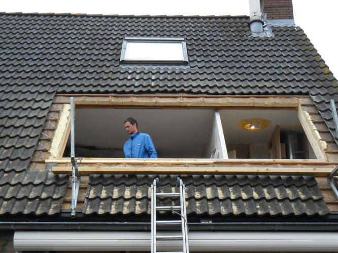 dakkapel 4.00 mtr x 1.50 tradioneel hout