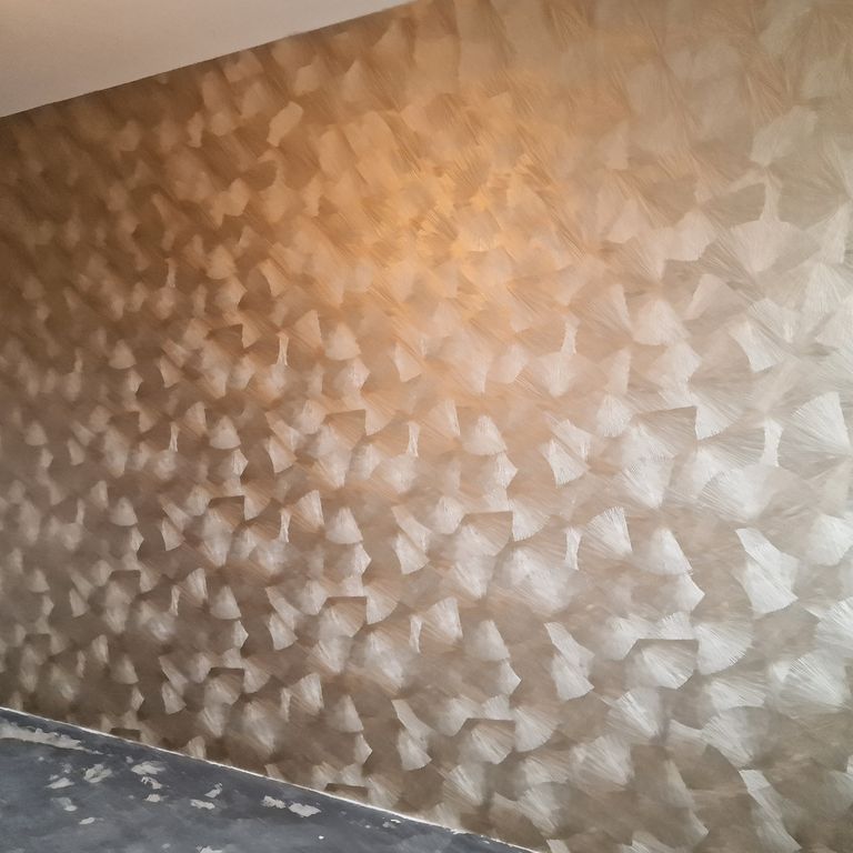 Behangen: 12 m²; Behang aanbrengen