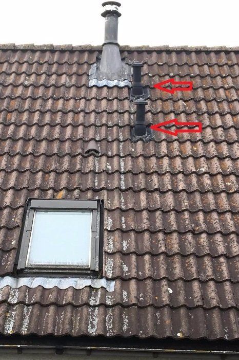 Dakdoorvoer verplaatsen