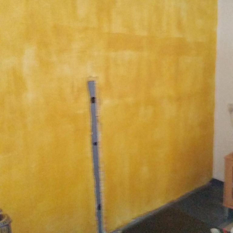 Stucen muur en sierpleister