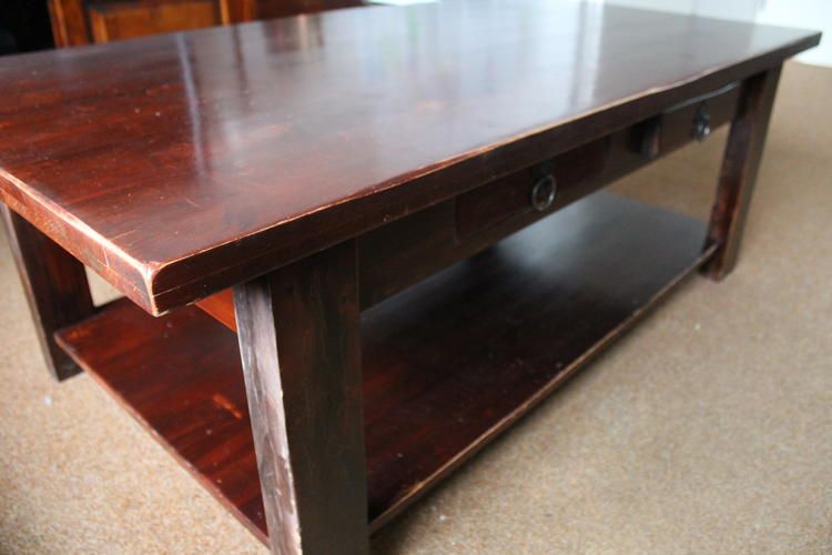 SALONTAFEL/EETTAFEL OPNIEUW SCHUREN EN LAKKEN Werkspot