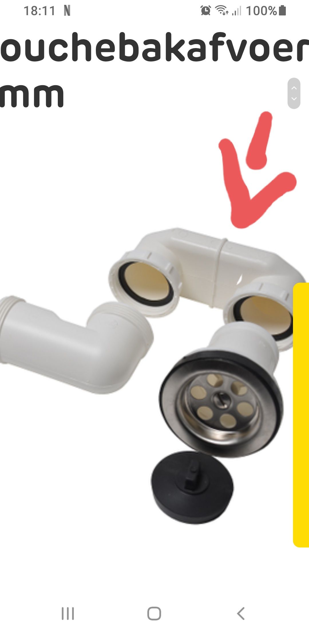 Lekkage Afvoer douche lekt sifon Werkspot