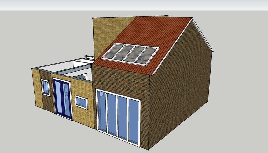 Aanbouw 8m x 3,7m 2 verdiepingen / Garage met zadeldak Werkspot