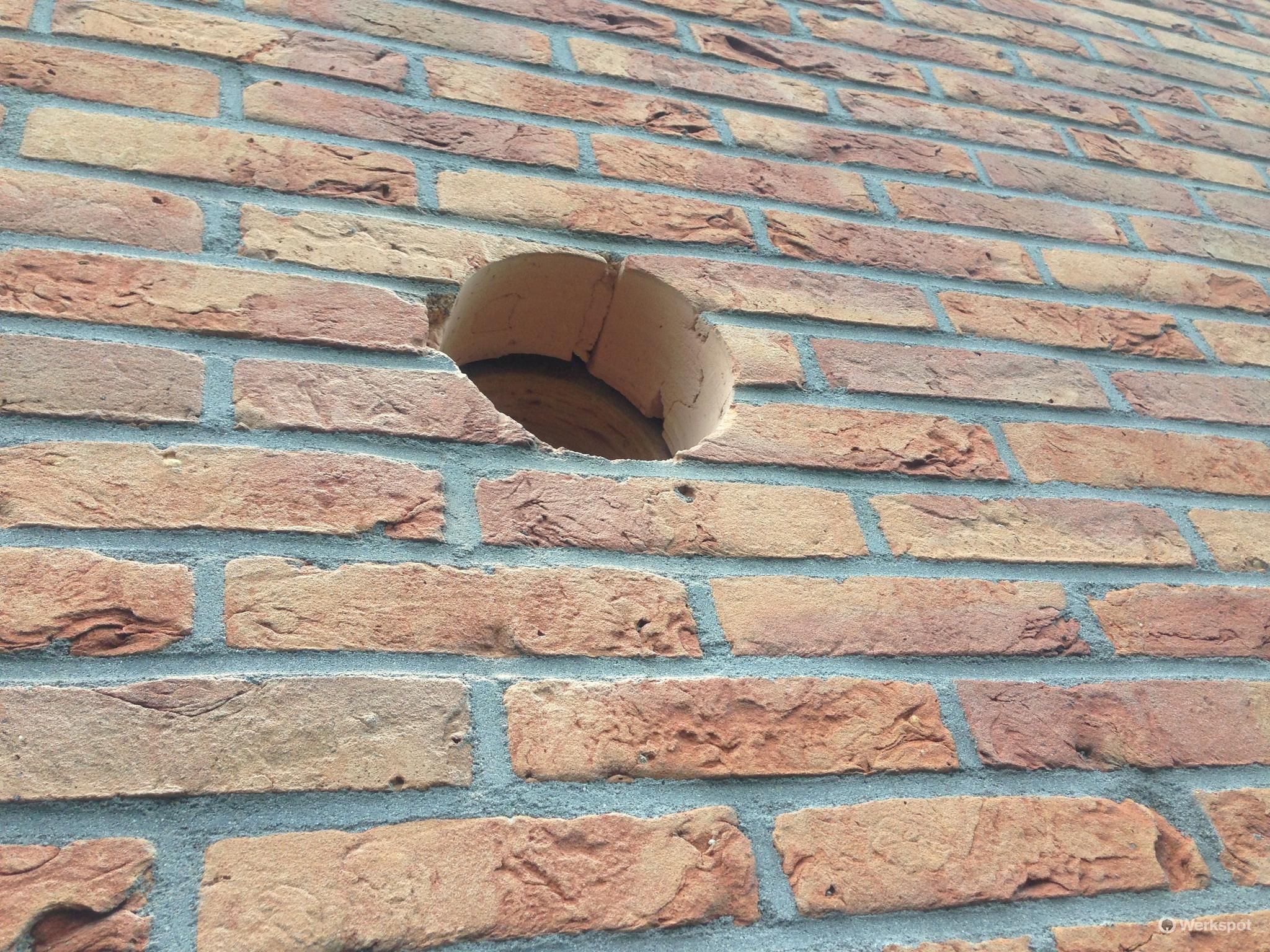 Gat voor afzuigkap boren 150 mm Werkspot Gat voor afzuigkap boren 150 mm Werkspot