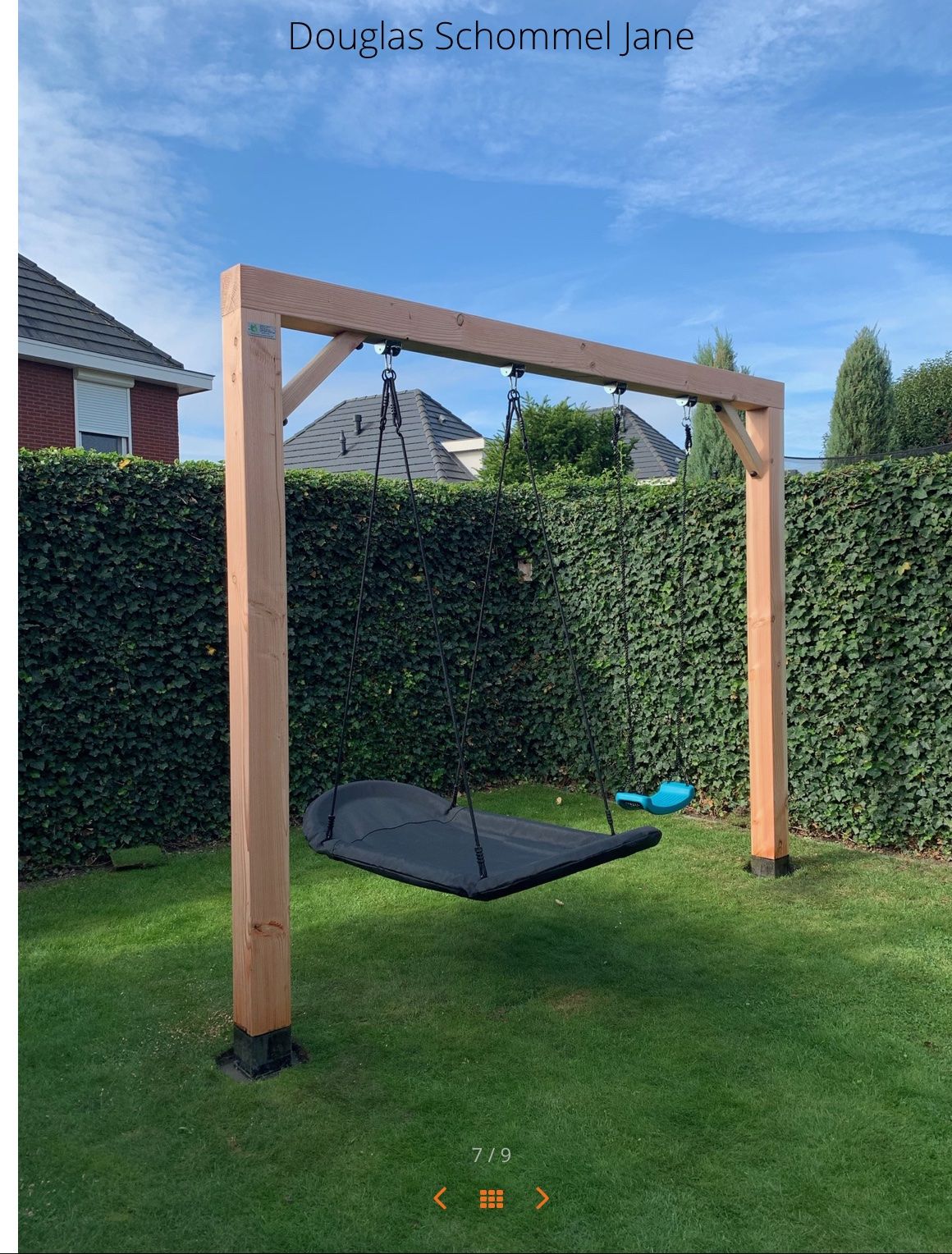 Meubels monteren 1 meubel; Douglas schommel dubbele staander plaatsen