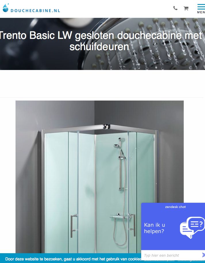 douchecabine monteren en aansluiten op de afvoer en de waterleiding