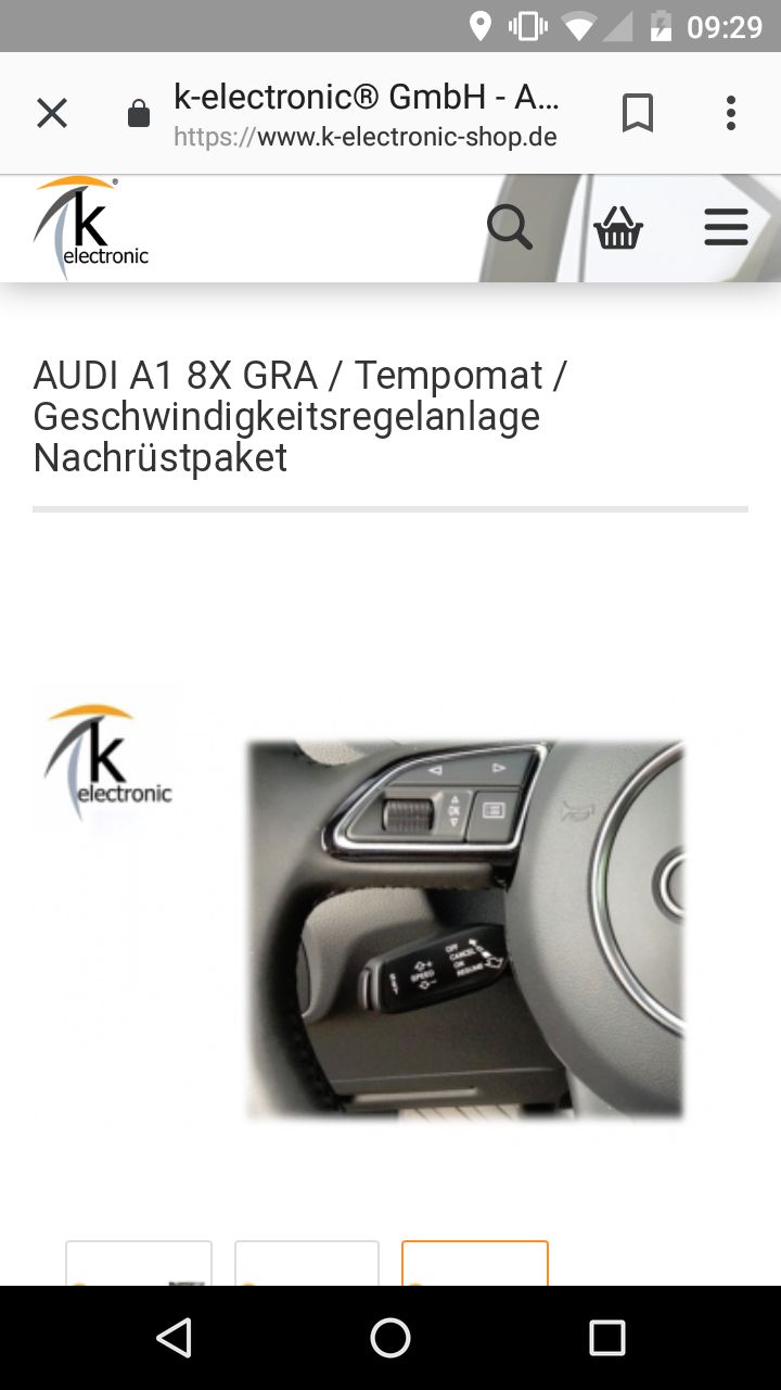 Cruise control inbouwen Audi A1 Werkspot