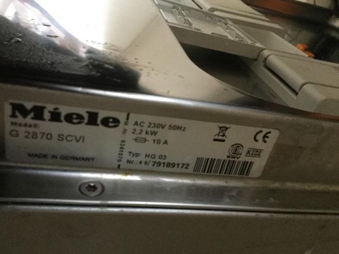 Reparatie storing F70 Miele vaatwasser Werkspot