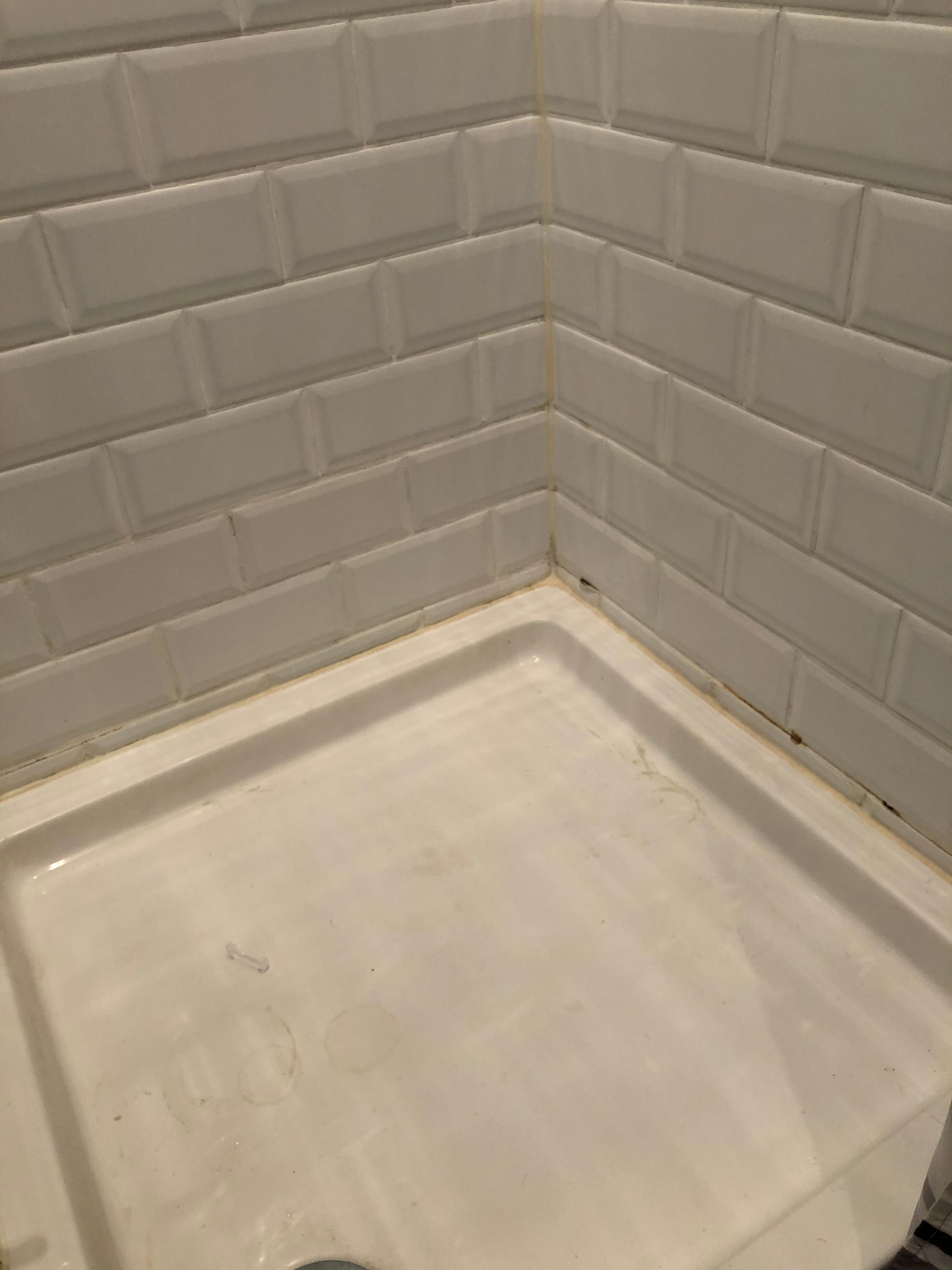 Badkamer 1 m2; Vervangen douchebak, paar nieuwe tegels en voeg/kit