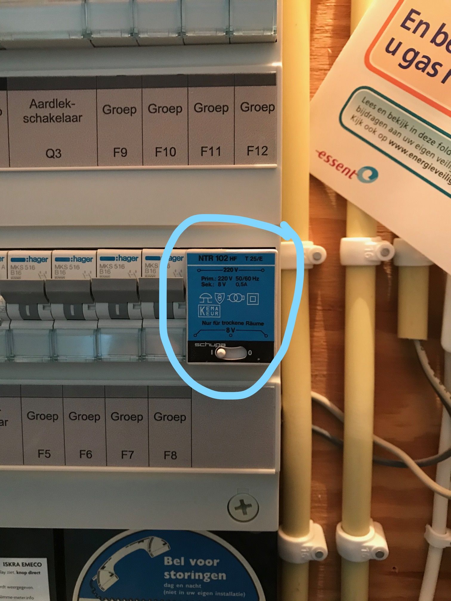 bijzonder Auckland Belastingbetaler Transformator installeren in meterkast en evt.video deurbel aansluiten -  Werkspot