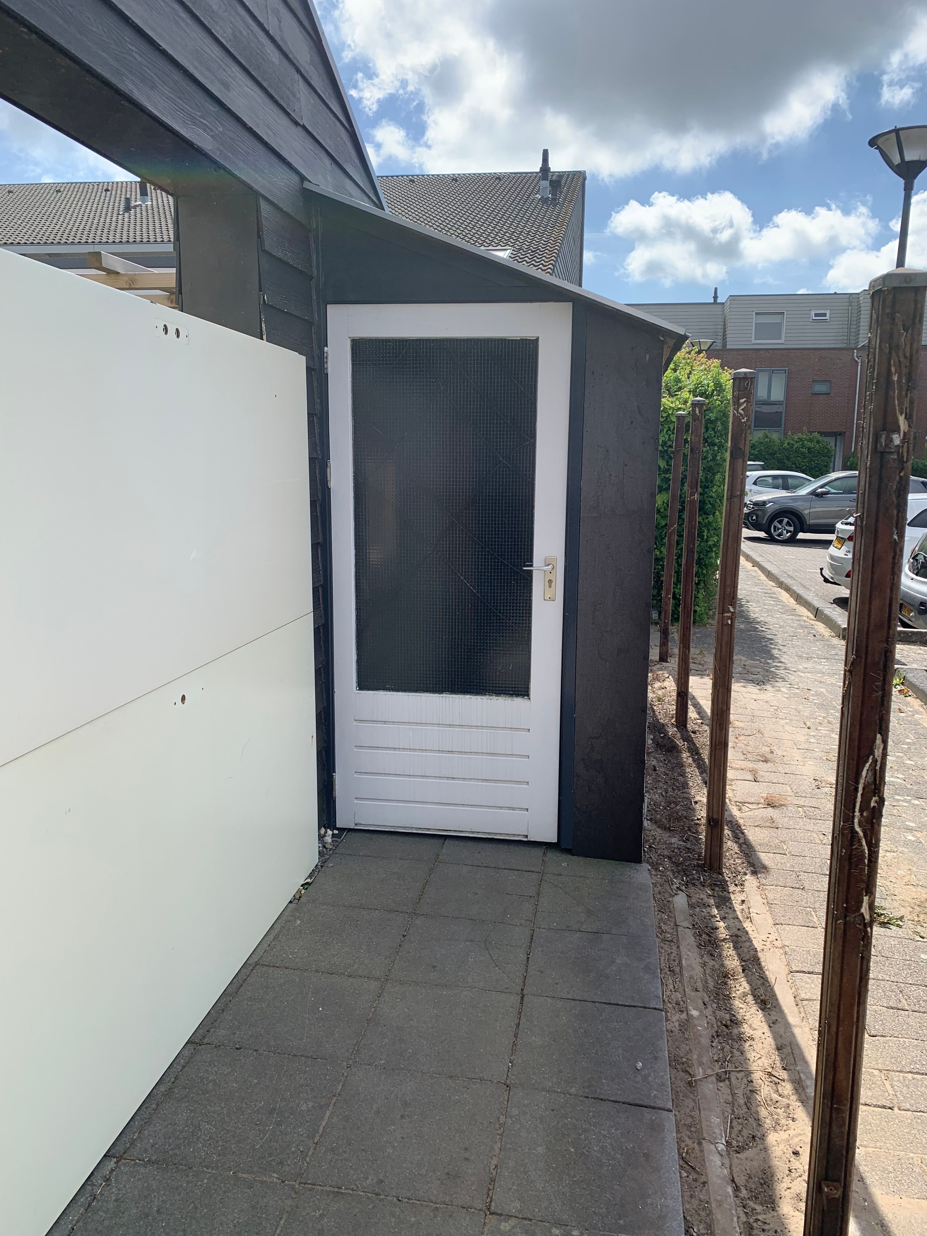 Constructie Tuinhuis; Bij de muur Werkspot