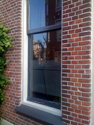 Kozijnen in slechte staat met enkel glas vervangen door houten kozijnen met  HR++ glas in Utrecht - Noorman Kozijnen