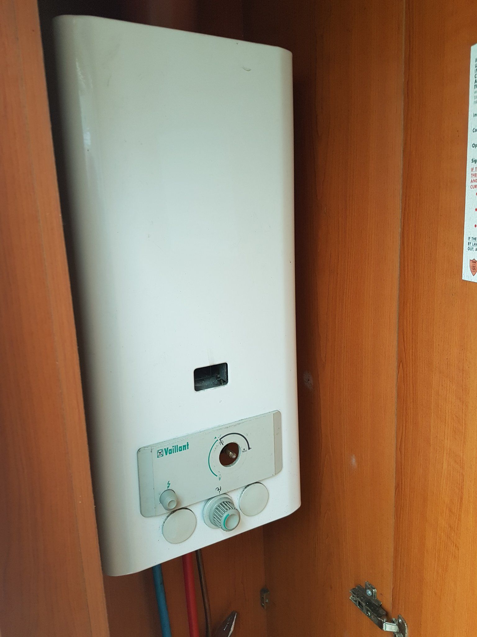 Douche geiser(propaan) vernieuwen caravan Werkspot